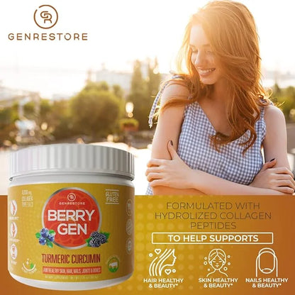 Turmeric Curcumin Collagen Powder with Vitamin C 30 Servings (1)