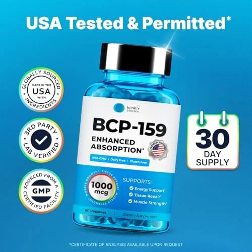 BCP-159 Capsules - Cycle Support & Muscle Recovery & Post Workout Recovery & Joint Support Supplement & Nac Supplement 240...