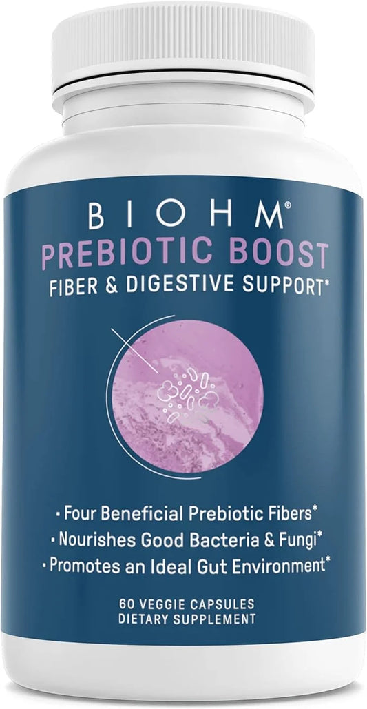 BIOHM Prebiotic Fiber Supplement 4 Dietary (60 Capsules)…