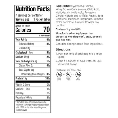 BariWise Protein Fruit Drink, Pineapple Orange, Low Sugar, Gluten Free, Keto Friendly & Low Carb (7ct) - Product Image