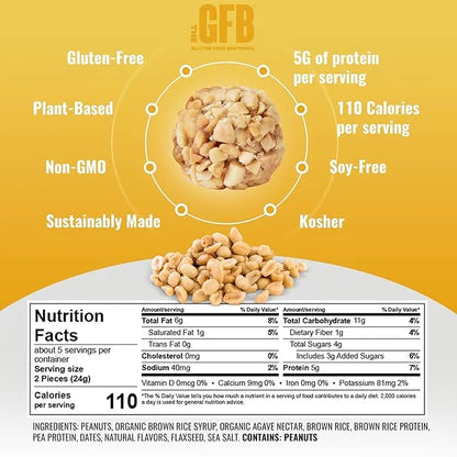 The GFB Variety Pack Protein Bites - Gluten Free, Plant Based, Non GMO, Sustainably Made – Ridiculously Tasty, Healthy, Ve...