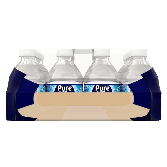 Pure Life Purified Water Bottles, 24 Pack - Still Bottled Water Enhanced with Minerals for a Crisp Taste, Plastic Bottles ...