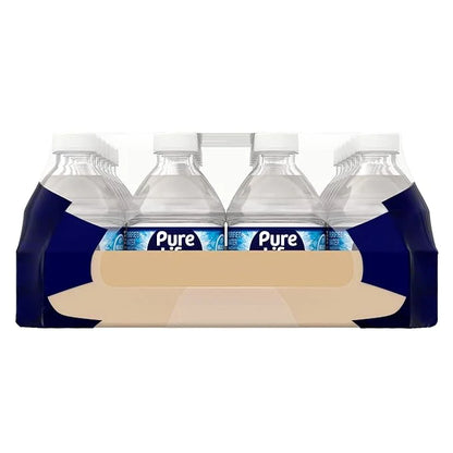 Pure Life Purified Water Bottles, 24 Pack - Still Bottled Water Enhanced with Minerals for a Crisp Taste, Plastic Bottles ...