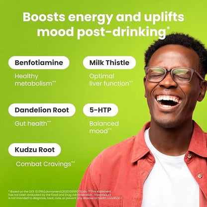 NoMoreDrinks Anti Alcohol Craving Supplement | Liver Detox & Combat Cravings | Energy Support Alcohol Replacement Drink | ...