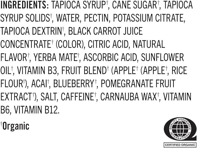 PROBAR - BOLT Organic Energy Chews, Raspberry, Non-GMO, Gluten-Free, USDA Certified Organic, Healthy, Natural Energy, Fast...