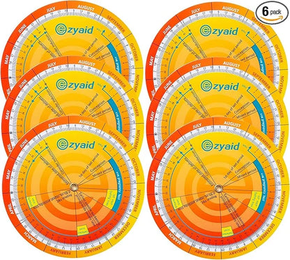 Pregnancy Wheel (Pack of 6), Due