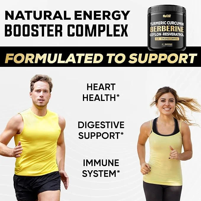 Berberine Supplement with Turmeric Curcumin 4500mg 4500mg & 60 Capsules