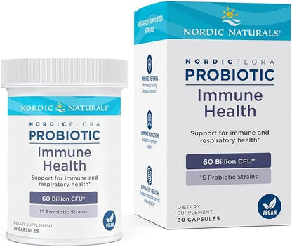Nordic Naturals Nordic Flora Probiotic Immune 30 Capsules, 15 Probiotic 30 Servings