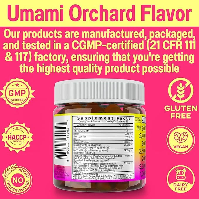 Red Yeast Rice Alpha Lipoic Acid CoQ10 Citrus