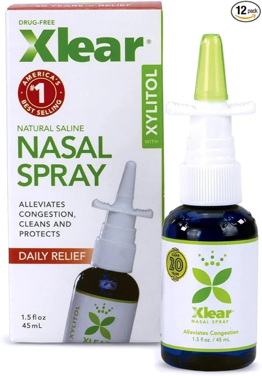 Xlear Nasal Spray with Xylitol, 1.5 12)