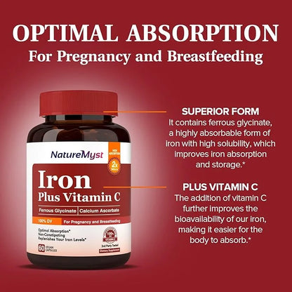 Iron Plus Vitamin C, 27 mg 120 mg 60 Vegan