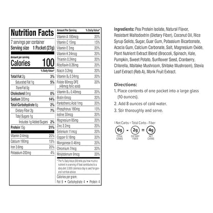 WonderSlim Plant Based Meal Replacement Shake, Vanilla, 15g Protein, Keto Friendly & Low Carb, Low Sugar, Gluten, Soy, & D...