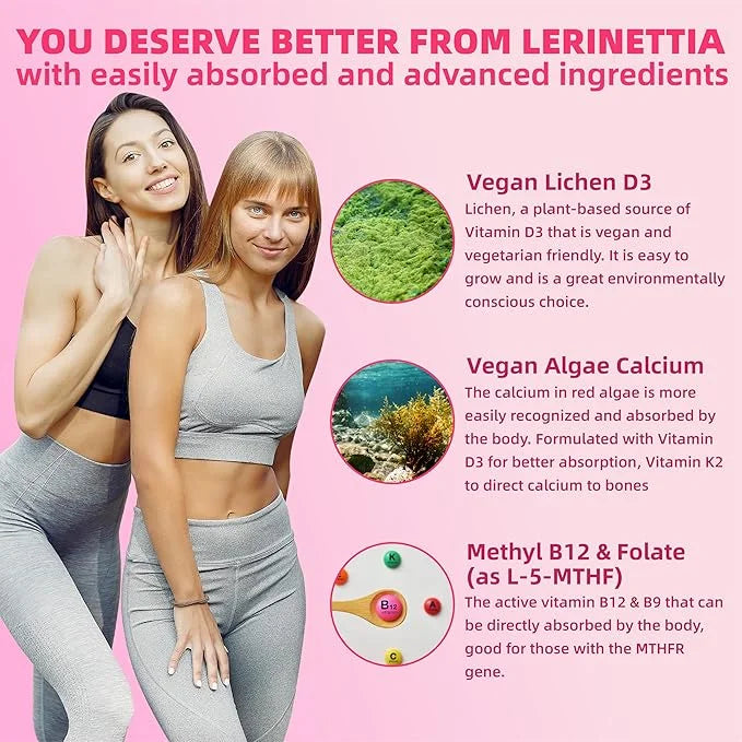 Multivitamin for Women Gummies for 40+ Omega-3,Niacinamide,B-Complex,Lutein,Iron,Choline, Phosphatidylserine,Vitamin D3 fo...