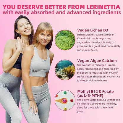 Multivitamin for Women Gummies for 40+ Omega-3,Niacinamide,B-Complex,Lutein,Iron,Choline, Phosphatidylserine,Vitamin D3 fo...