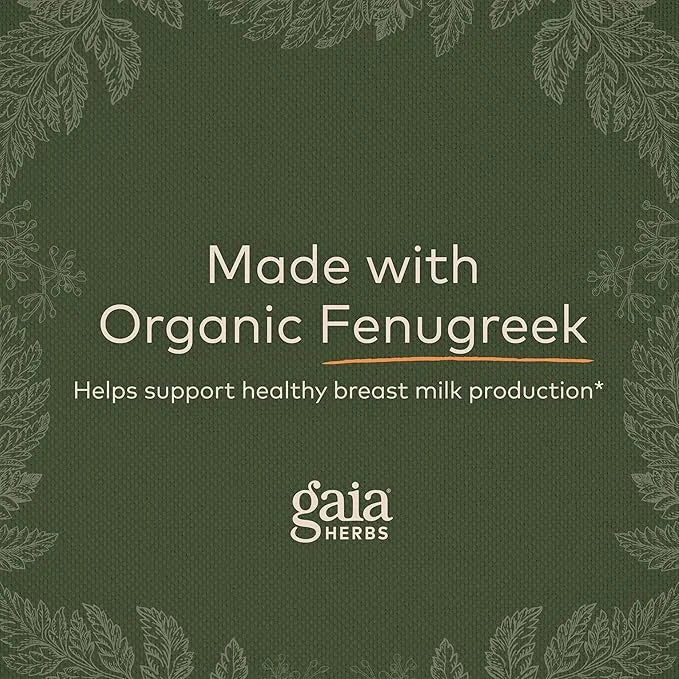 Gaia Herbs Fenugreek Seed 60 Vegan 15-Day Supply)