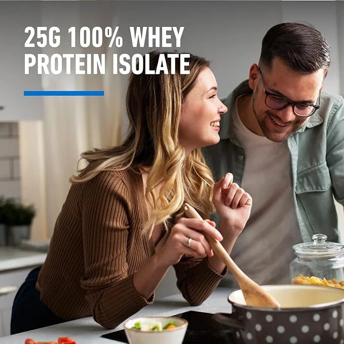 Isopure Zero Carb 100% Pure Whey Isolate Protein Powder, Lactose Free, Gluten Free, With Vitamins, Creamy Vanilla, 25g Pro...