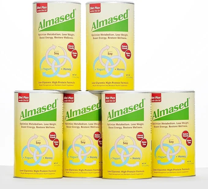 Almased Meal Replacement Shake 17.6 oz (6 Pack)