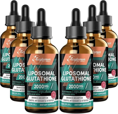 2000MG Liposomal Glutathione Liquid Drops, Enhanced 12.12 OZ