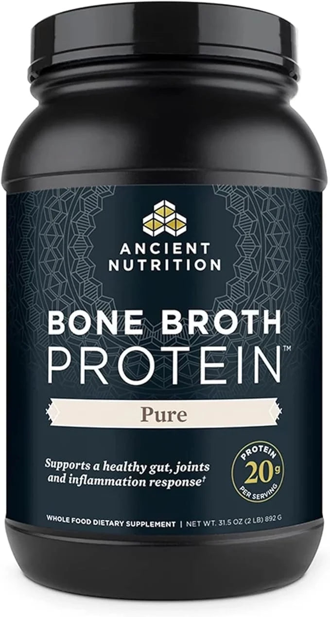 Ancient Nutrition Bone Broth Protein Powder, 20g Protein 40 Servings