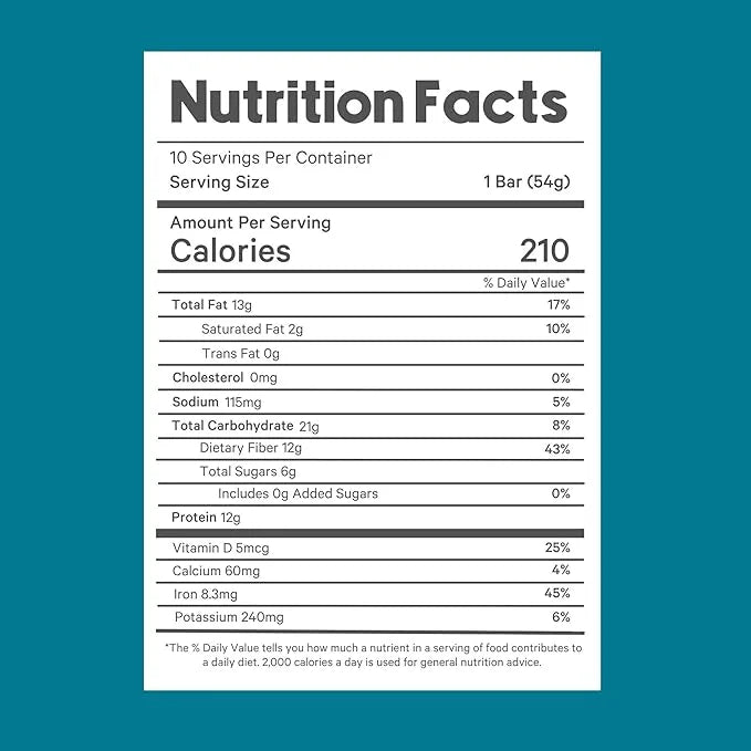 Essential Nutrition Bars by LyfeFuel | Vegan Protein Bar & Low Carb Meal Replacement for Intermittent Fasting and Hunger C...