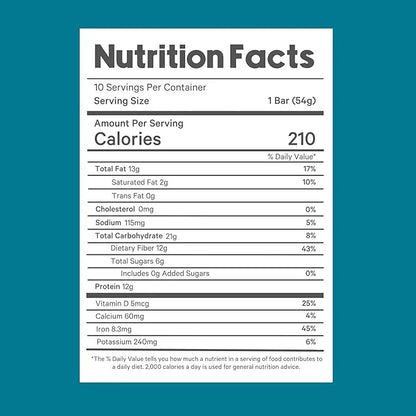 Essential Nutrition Bars by LyfeFuel | Vegan Protein Bar & Low Carb Meal Replacement for Intermittent Fasting and Hunger C...