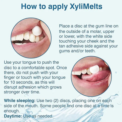 OraCoat XyliMelts Dry Mouth Relief Moisturizing Stick-On-Melts with Xylitol, 230 Count, Cinnamon, Helps Stimulate Saliva f...
