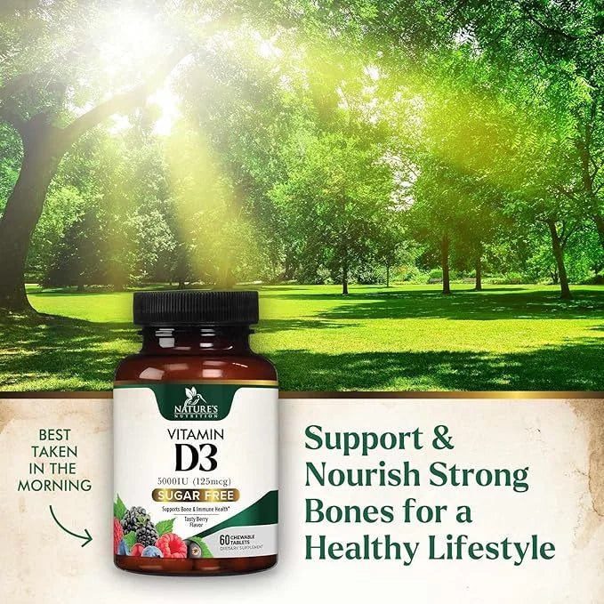 Vitamin D3 5000 IU (125 mcg) 60 Chewable