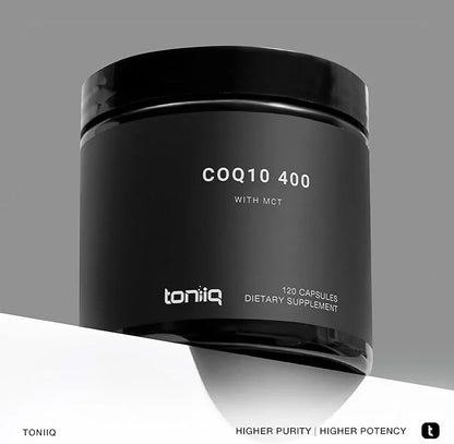 Ultra High Purity CoQ10 400mg 98% Purified CoQ10 Supplement Q10 -Bioavailable -120 Veggie
