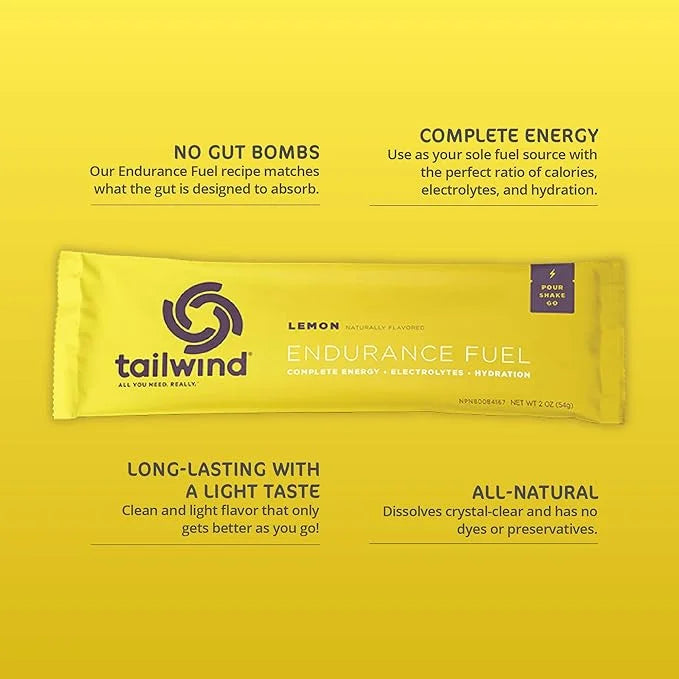 Tailwind Nutrition Endurance Fuel, Sports Drink Powder Single Serving with Electrolytes, Non-GMO, Free of Soy, Dairy, and ...