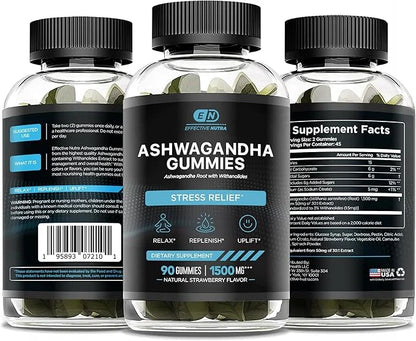 Ashwagandha Gummies for Men and Women 1500mg (2-Pack)