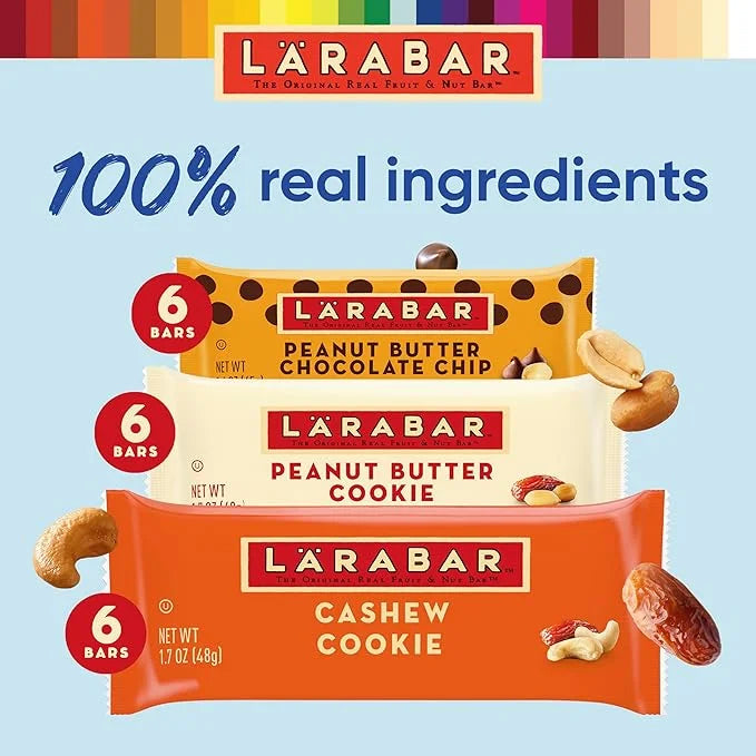 Larabar Variety Pack, Gluten Free Vegan 18 Bars, 1 lb 14 oz