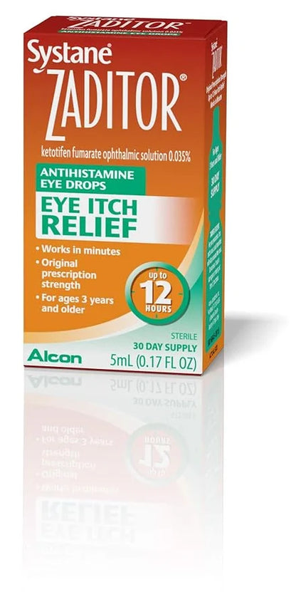 Zaditor Antihistamine Eye Drops, 5-mL