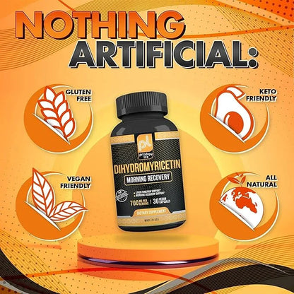 Dihydromyricetin (DHM) Supplement - Better Morning Recovery and Liver Detox Support Pills - with Milk Thistle Extract (400...