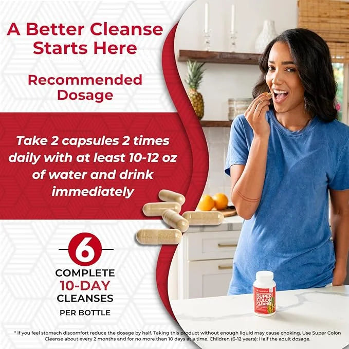 Health Plus Super Colon Cleanse 10 120 Capsules