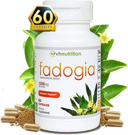 VH Nutrition FADOGIA AGRESTIS | 1200mg Per Serving | Men's Hormonal Support* | Natural Vitality and Energy Boost | Support...