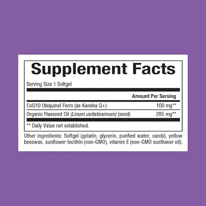 Natural Factors Ubiquinol Active CoQ10 100 Q10 Supplement 120 Softgels