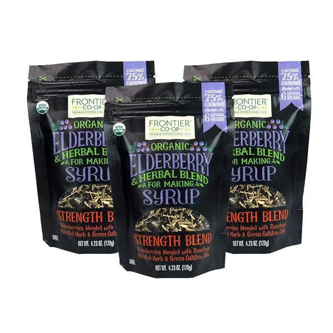 Frontier Co-op Organic Elderberry Syrup Kit 4.23oz 3