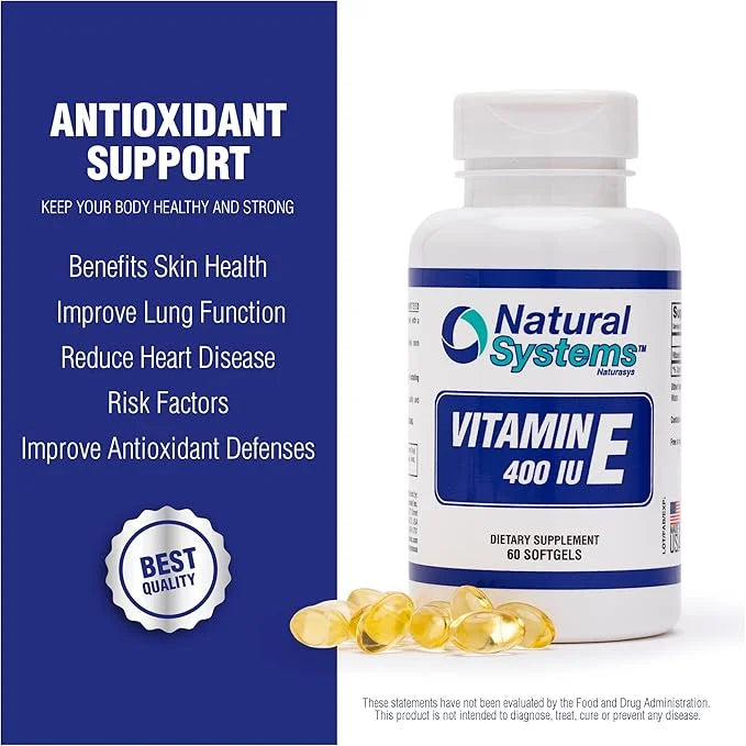 Vitamin E 60 Softgels 400 IU