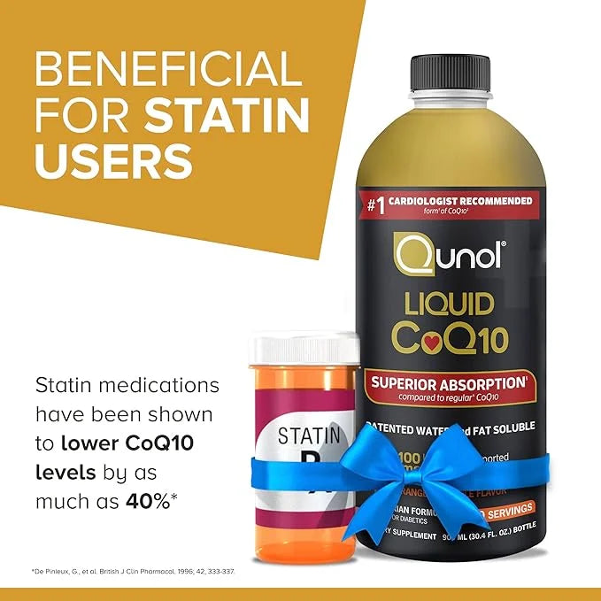 Qunol CoQ10 Liquid Supplement 100mg, Superior Q10, Antioxidant 90 Servings, 30.4 oz