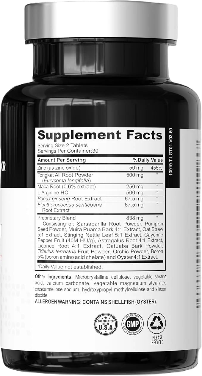 Male Vitality XR (Extended Release) Premium Men’s Health Supplement - Supports Energy, Stamina, Muscle Recovery, Hormonal ...