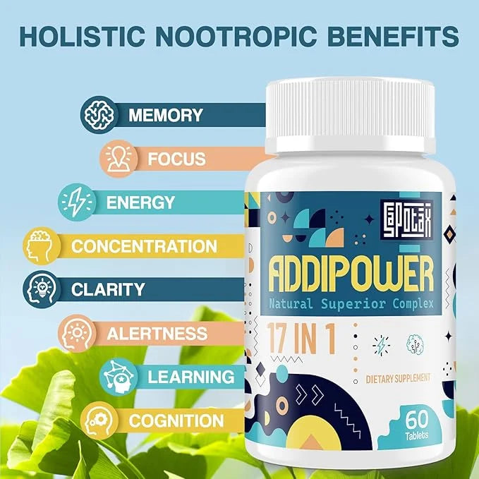 17-in-1 Brain Supplement for Memory and Focus | Nootropic Brain Supplement for Mental Clarity, Concentration, Alertness | ...