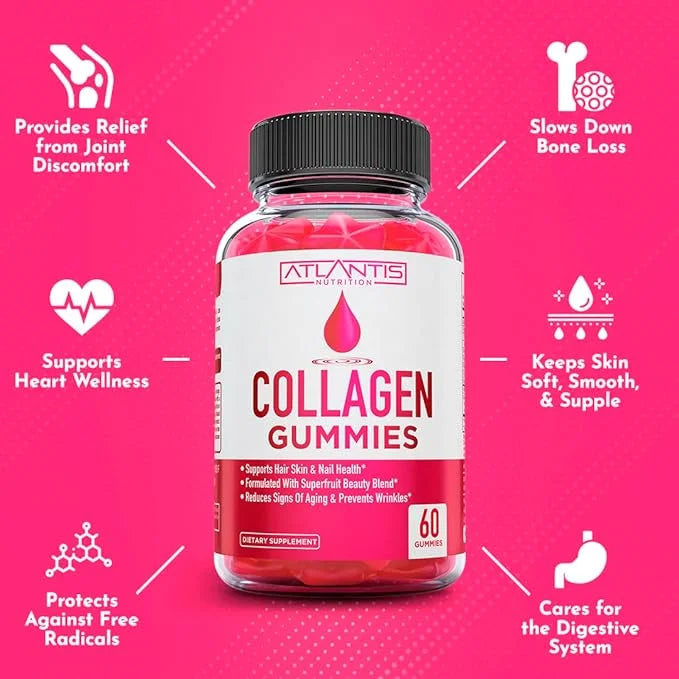 Collagen Gummies For Women 1 & 3, Vitamins 60 Collagen