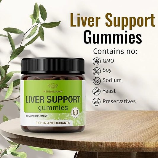 HERBAMAMA Liver Support Gummies 60 Chews