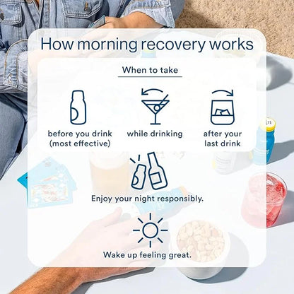 Morning Recovery Electrolyte, Milk Thistle Drink Proprietary Formulation to Hydrate While Drinking for Morning Recovery, H...