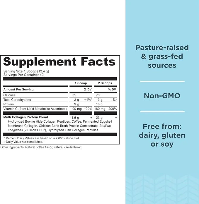 Ancient Nutrition Hydrolyzed Collagen Peptides Powder, 40 Servings, 17.5 oz