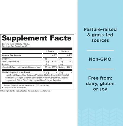 Ancient Nutrition Hydrolyzed Collagen Peptides Powder, 40 Servings, 17.5 oz