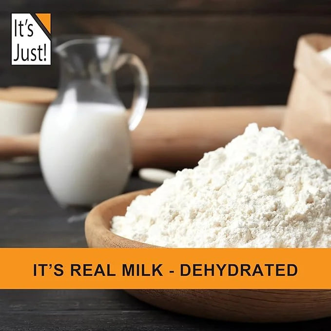 It's Just - Powdered Non-Fat (Skim) Milk, rBST/rBGH Hormone Free, Shelf Stable, Just Add Water, Makes Over 1.5 Gallon Milk...