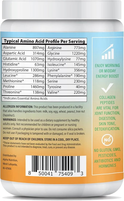 Peptide Energy Collagen Powder Hair, Nail, 8.92 oz