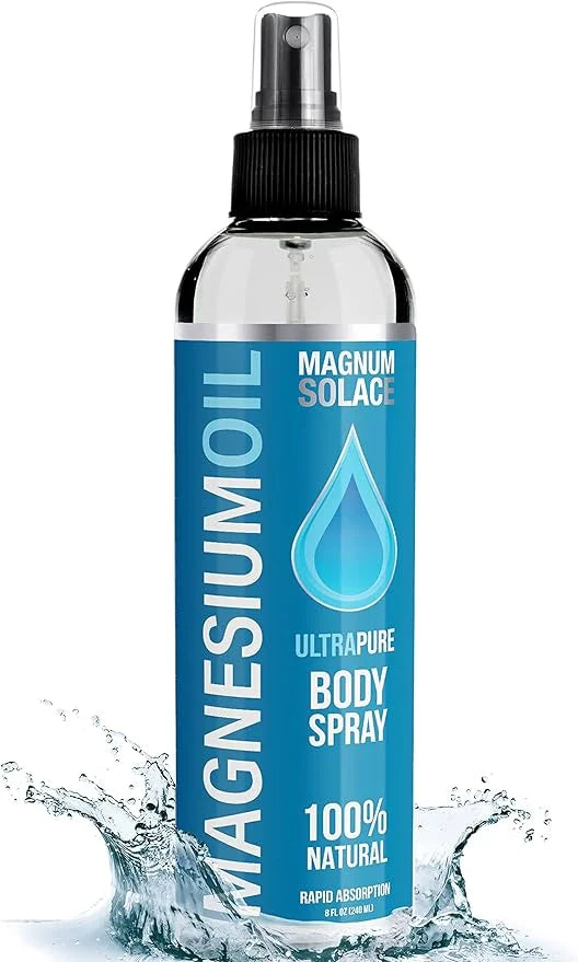 Pure Magnesium Oil Spray - 100% Natural Magnesium Spray - Sourced from The Dead Sea, 8 oz - Product Image