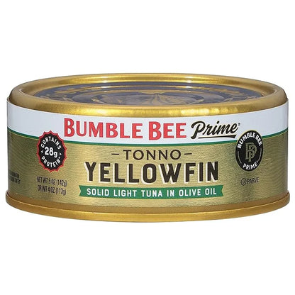 Bumble Bee Prime Tonno Tuna In Olive Oil, 5 oz Can (Pack of 1) - Premium Wild Caught Yellowfin Ahi Tuna - 28g Protein Per ...
